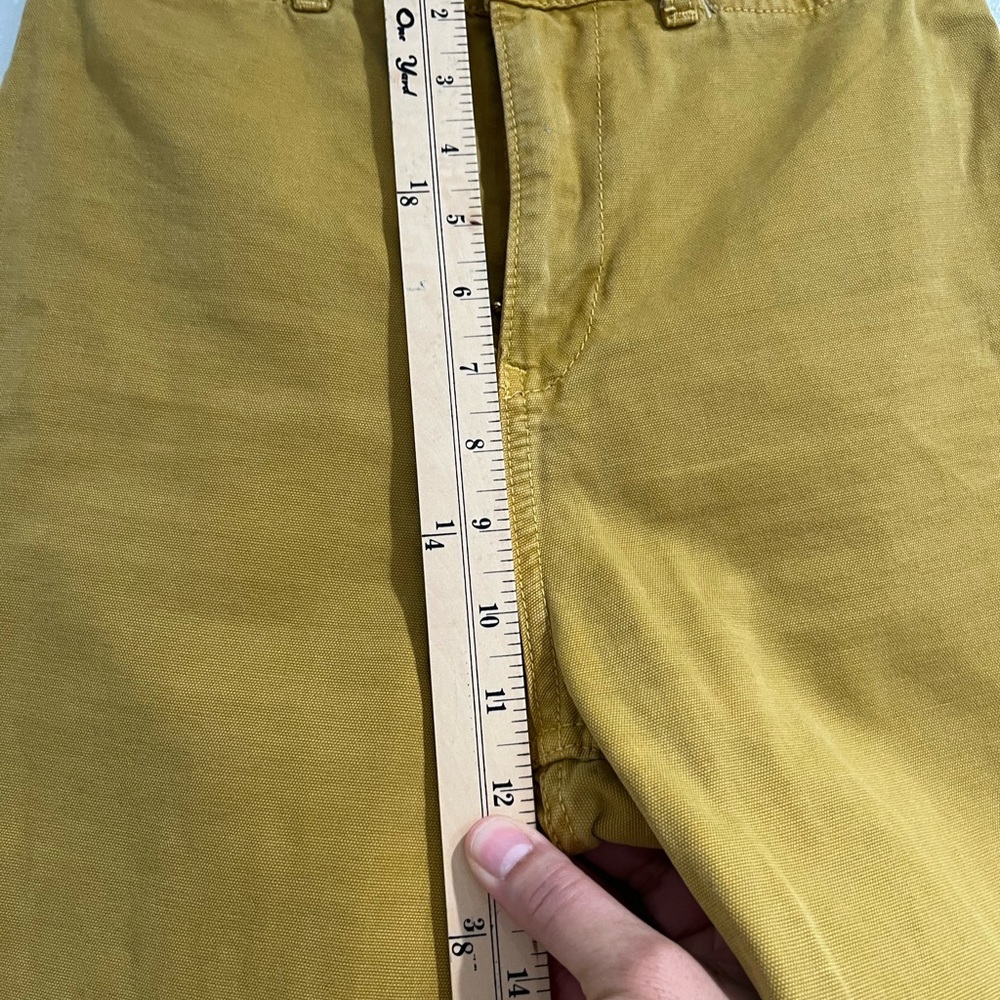 Free People We the Free Yellow High Waisted Wide Leg Cropped Khakis Sz. 27 - Picture 9 of 9